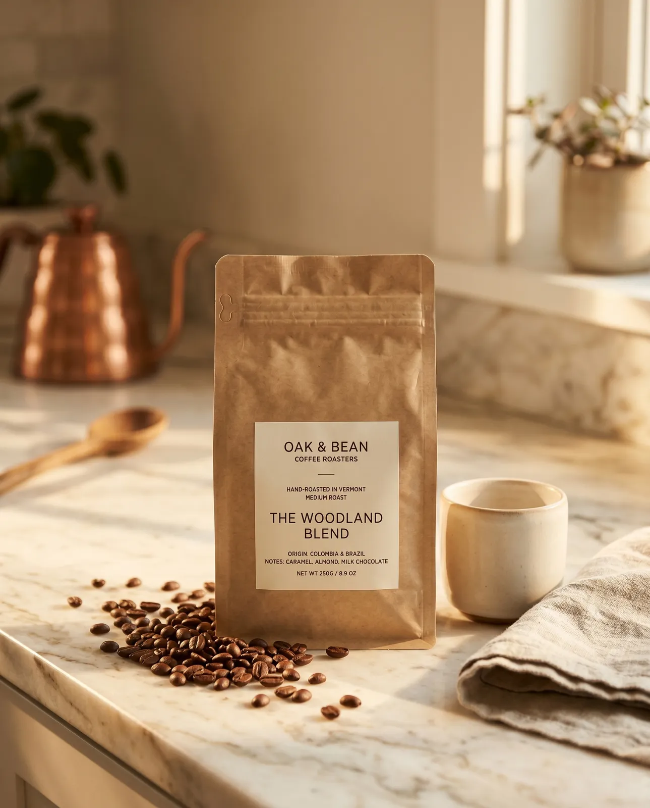Coffee Product on Marble Counter