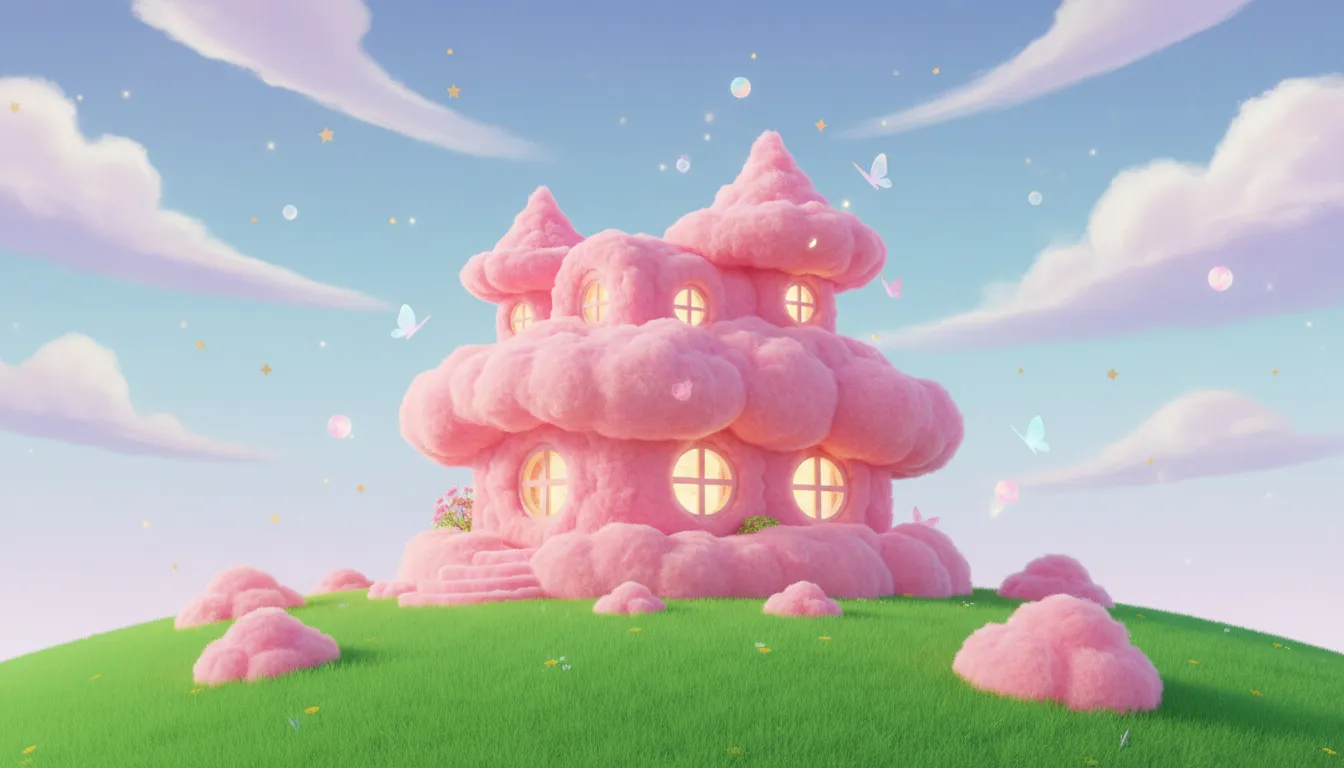 Fluffy Pink Cloud House