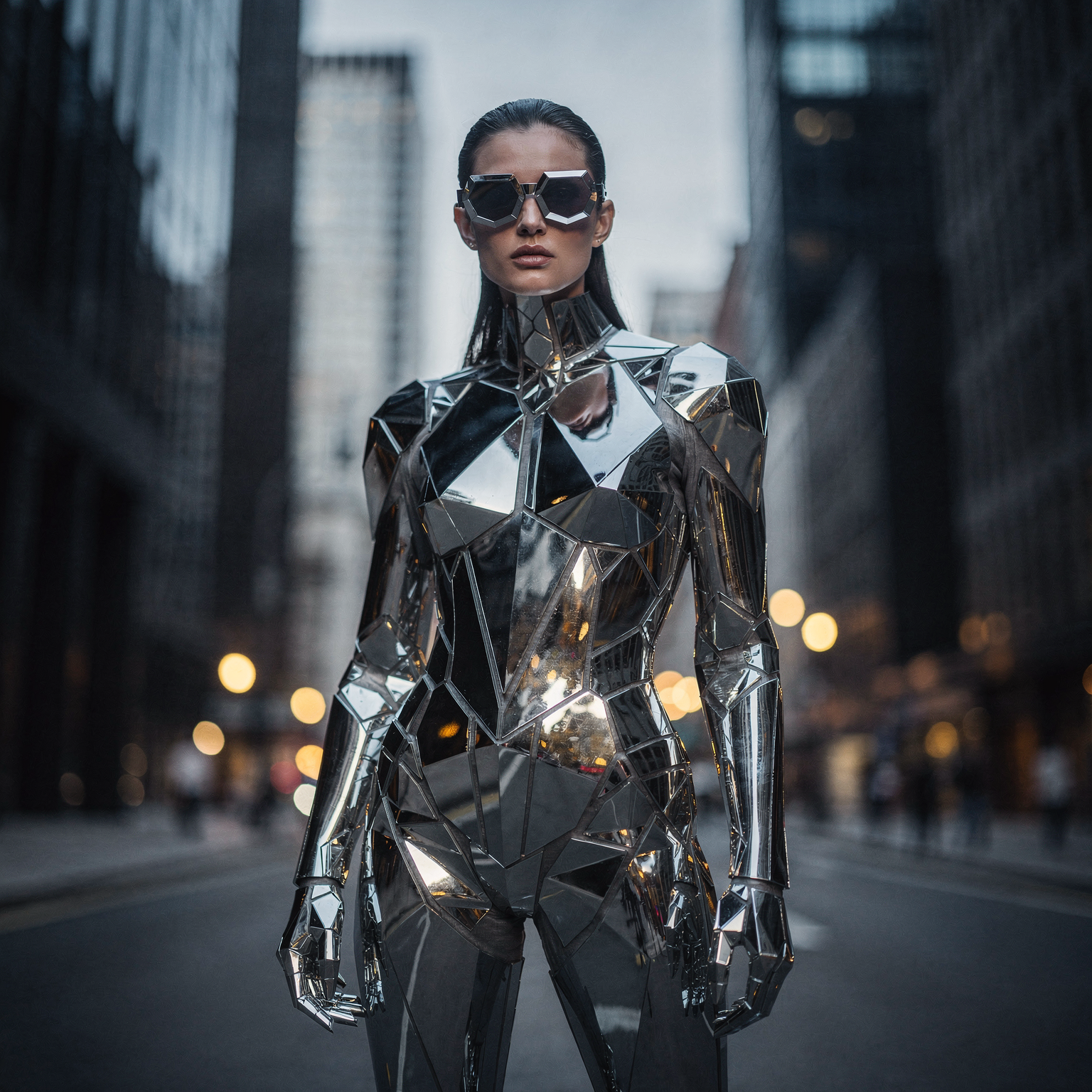 Mirrored Urban Fashion