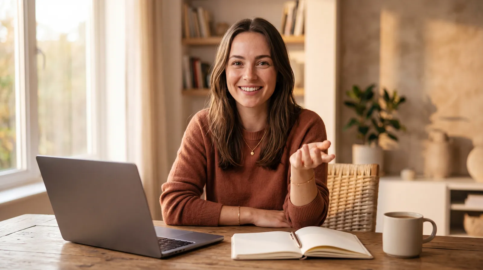Content Creator in Home Office
